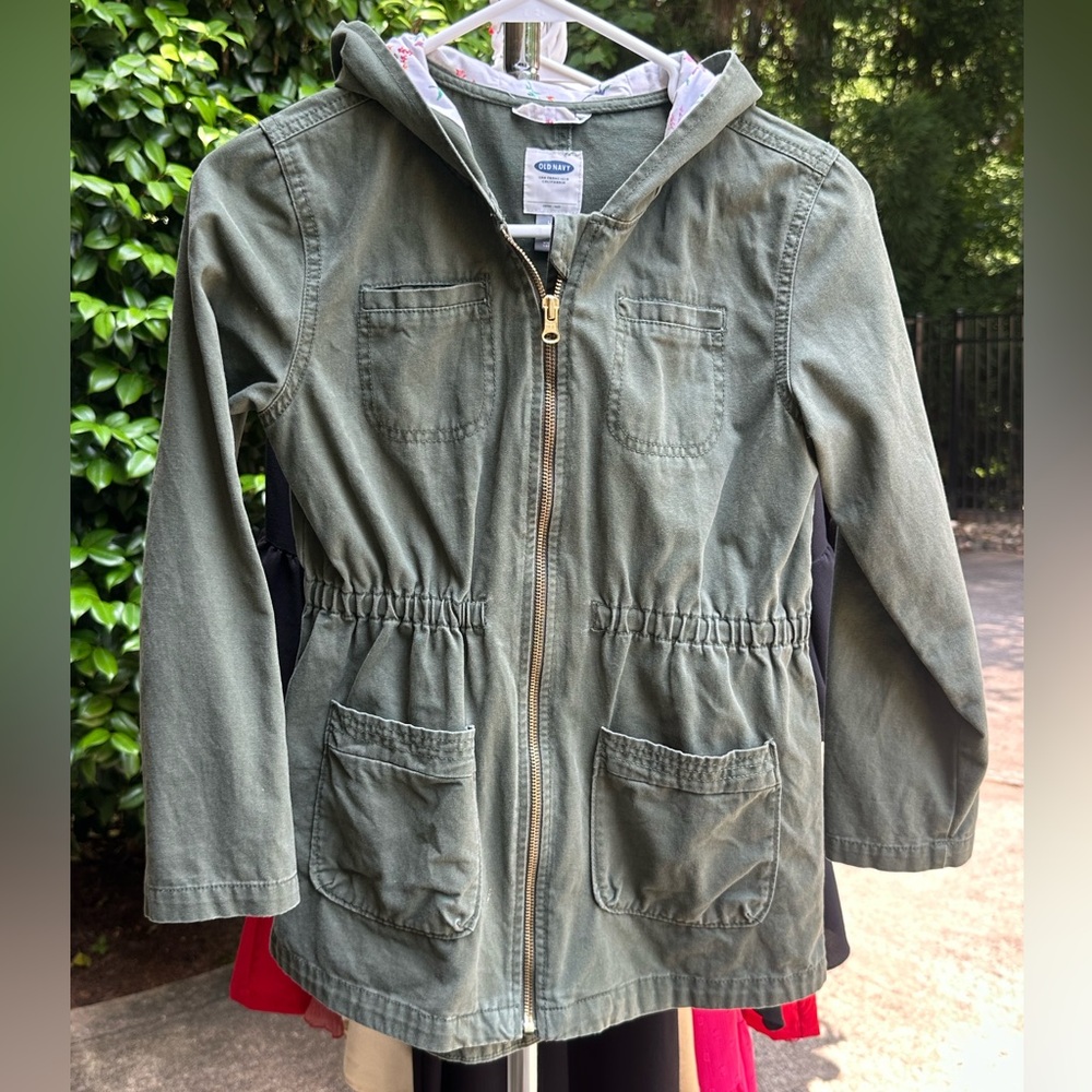 Old Navy Army Green Girls Jacket size 10/12